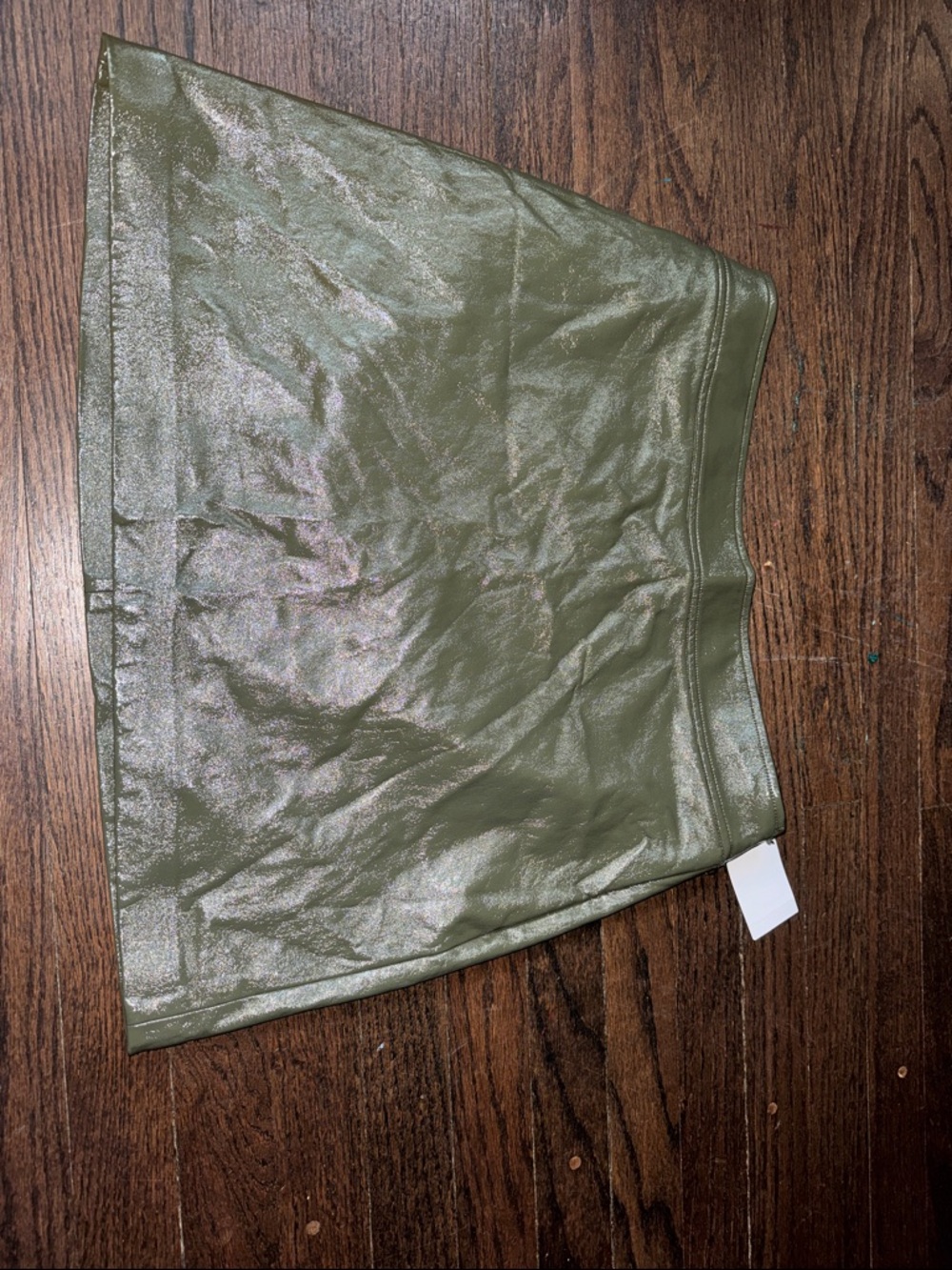 Nordstrom Olive Faux Leather Mini Skirt